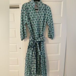 Victoria Dunn Maxi in Block Print